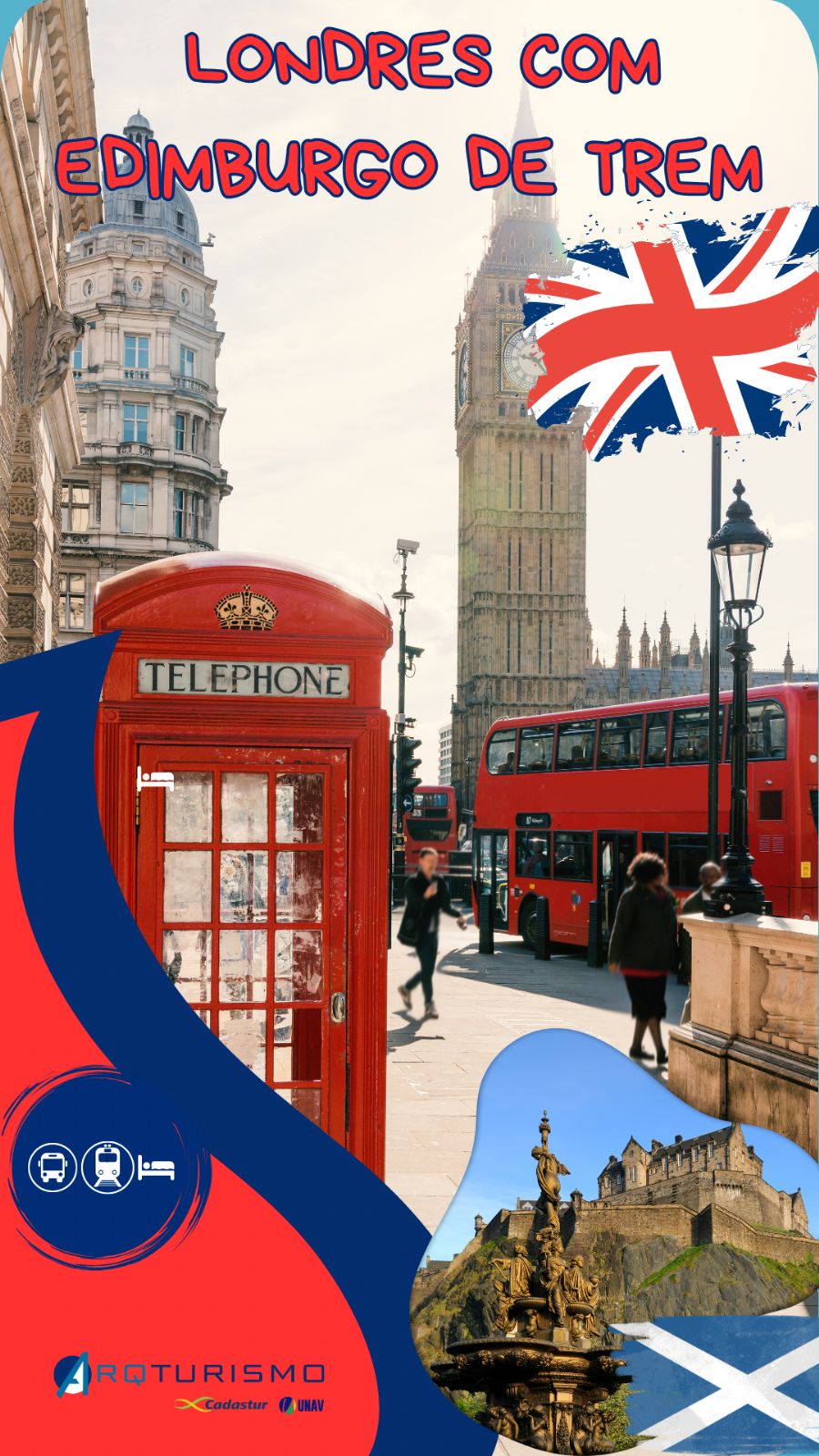 Londres com Edimburgo de Trem – Duas Capitais, Uma Experiência Inesquecível
